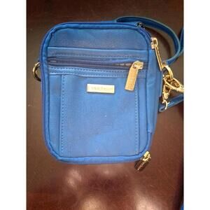 Blue Pouchee Purse / Organizer Wristlet Cross Body